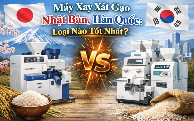 Máy Xay Xát Gạo Nhật Bản, Hàn Quốc: Loại Nào Tốt Nhất?