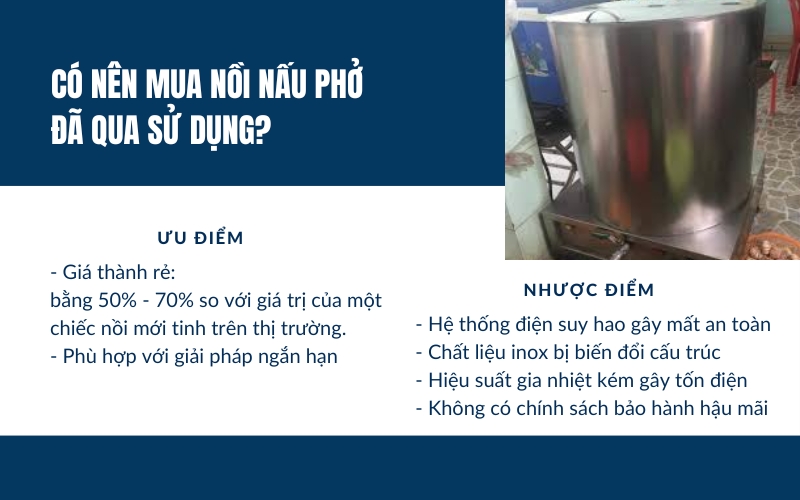 Có nên mua nồi nấu phở đã qua sử dụng?