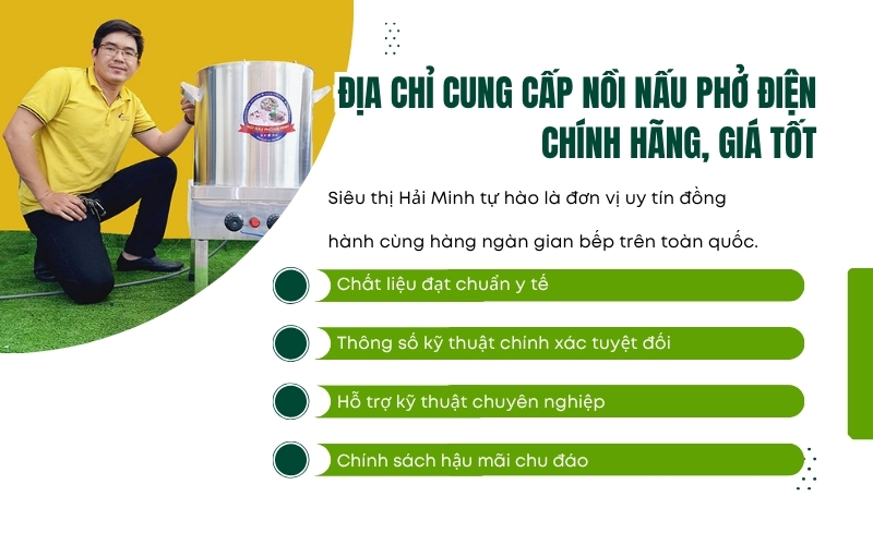Địa chỉ cung cấp nồi nấu phở điện chính hãng, giá tốt