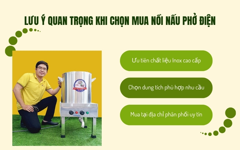 Lưu ý quan trọng khi chọn mua nồi nấu phở điện