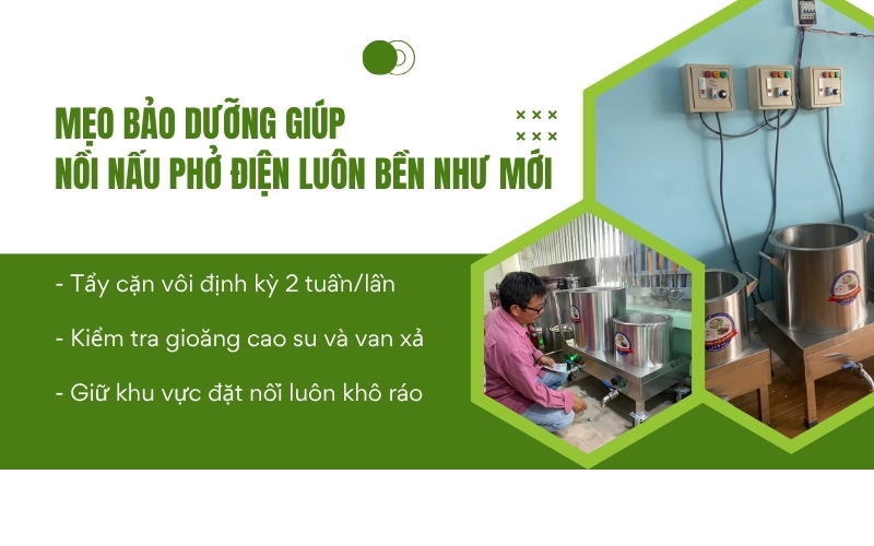 Mẹo bảo dưỡng giúp nồi nấu phở điện luôn bền như mới