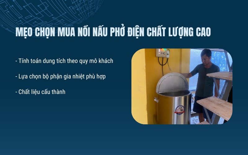 Mẹo chọn mua nồi nấu phở điện chất lượng cao  