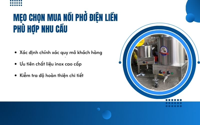 Mẹo chọn mua nồi phở điện liền phù hợp nhu cầu
