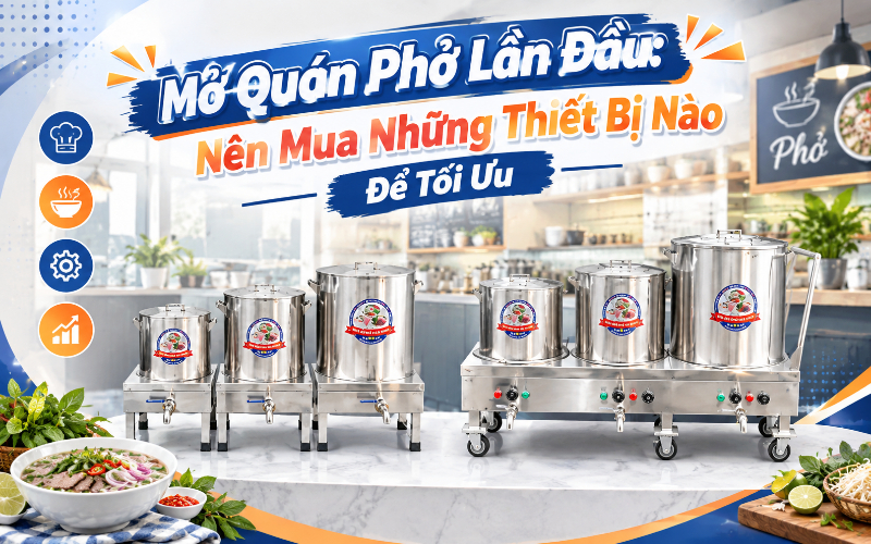 Mở Quán Phở Lần Đầu: Nên Mua Những Thiết Bị Nào Để Tối Ưu?