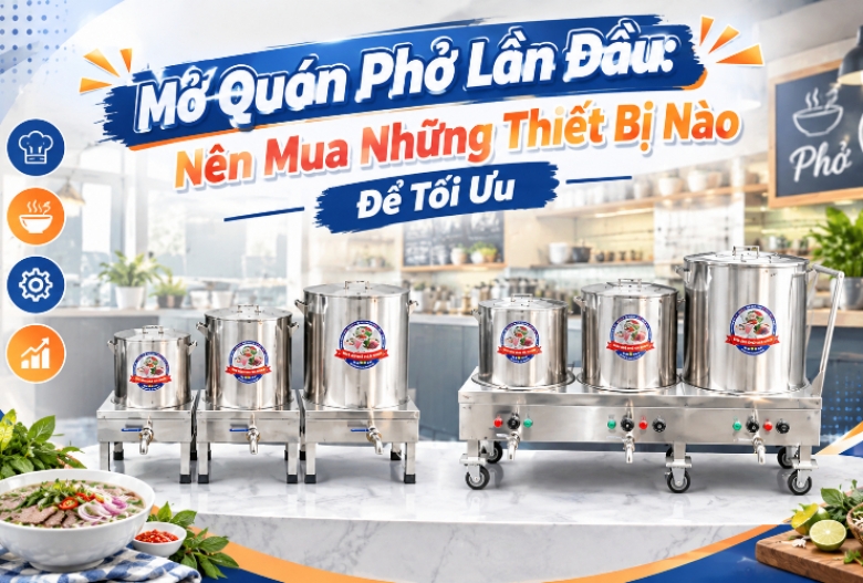Mở Quán Phở Lần Đầu: Nên Mua Những Thiết Bị Nào Để Tối Ưu?