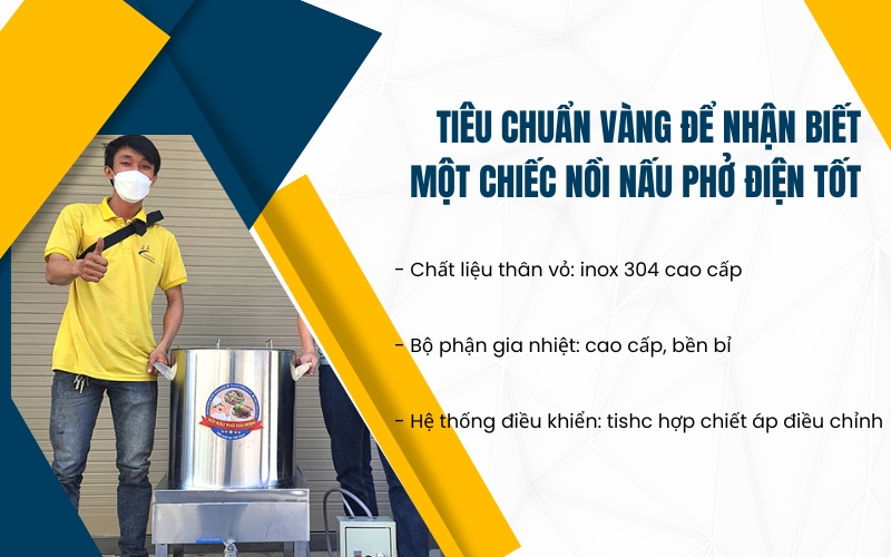Tiêu chuẩn vàng để nhận biết một chiếc nồi nấu phở điện tốt