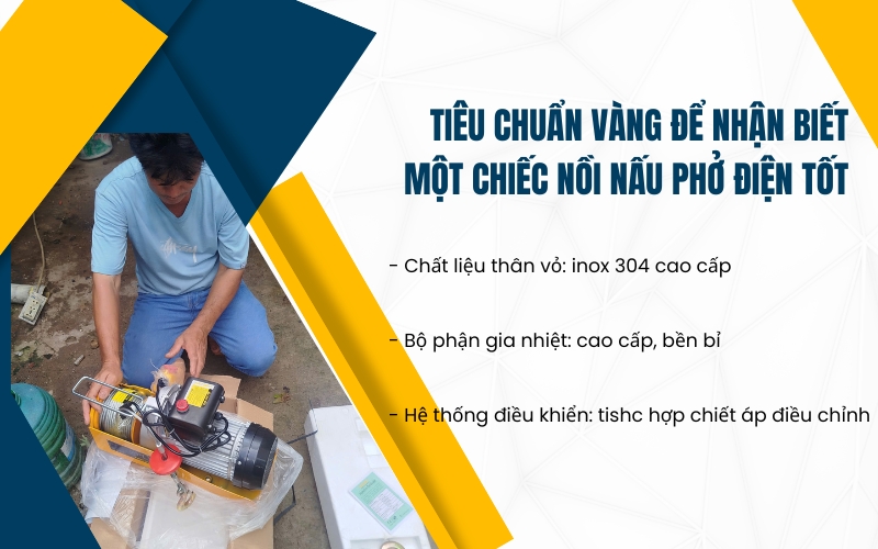 Tiêu chuẩn vàng để nhận biết một chiếc nồi nấu phở điện tốt