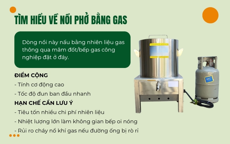 Tìm hiểu về nồi phở bằng gas