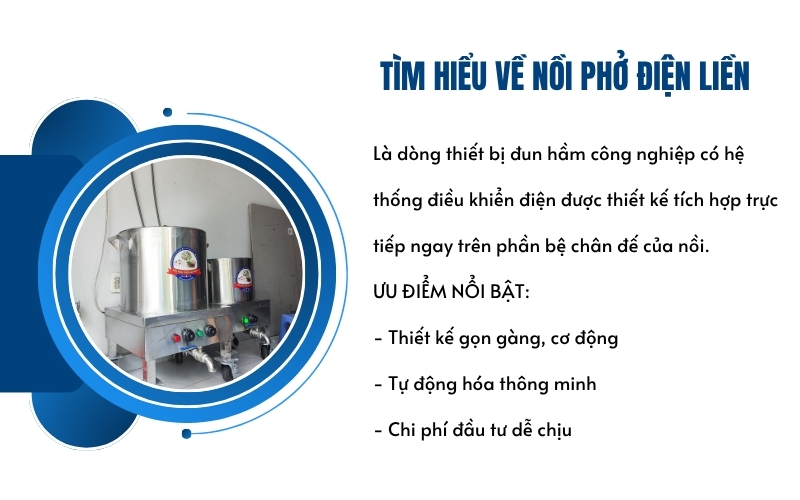 Tìm hiểu về nồi phở điện liền