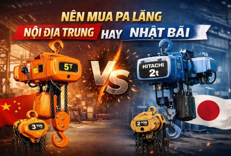 Nên mua pa lăng nội địa Trung hay Nhật bãi
