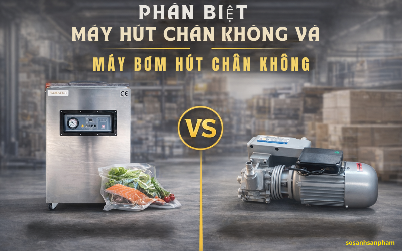 Phân biệt máy hút chân không và máy bơm hút chân không chi tiết