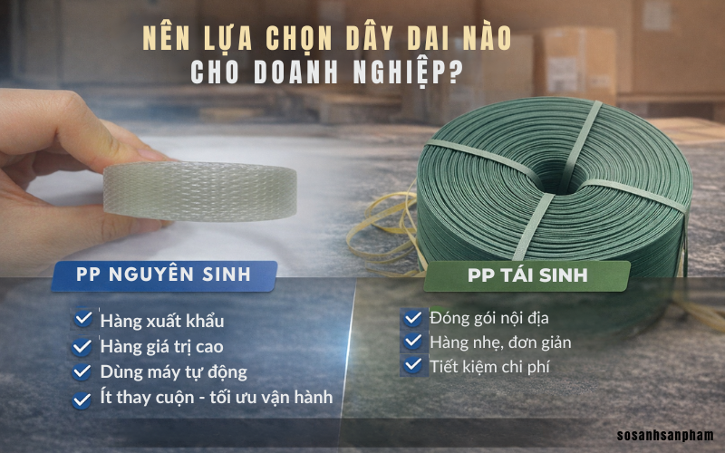 Nên lựa chọn dây đai nào cho doanh nghiệp của bạn?