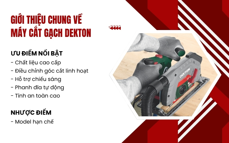 Giới thiệu chung về máy cắt gạch Dekton