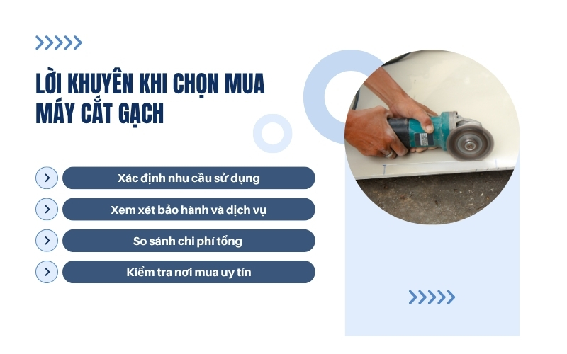 Lời khuyên khi chọn mua máy cắt gạch