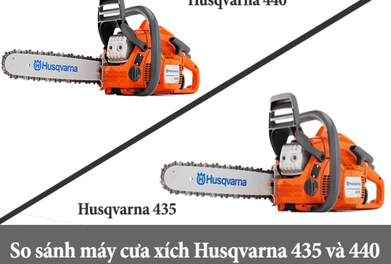 So sánh máy cưa xích Husqvarna 435 và 440