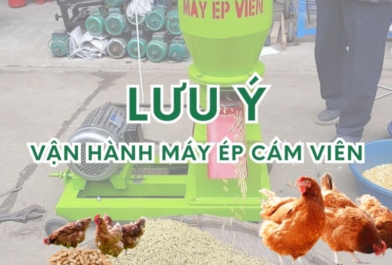 Lưu ý quan trọng trong vận hành máy ép cám viên