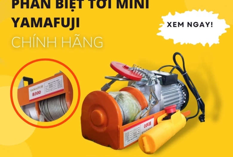 Phân Biệt Máy Tời Điện Mini Yamafuji Chính Hãng với Hàng Nhái Trên Thị Trường