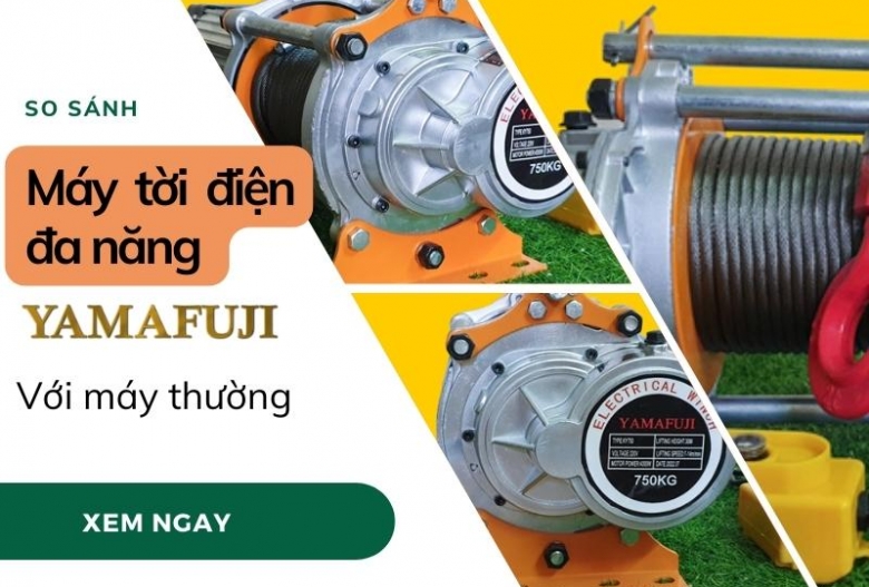 So Sánh Máy Tời Điện Đa Năng Yamafuji Với Máy Thông Thường