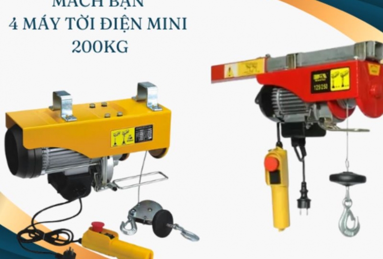 Top 4 máy tời điện mini 200kg không nên bỏ qua