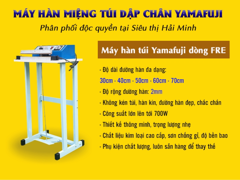 mua máy hàn miệng túi dập chân Yamafuji tại Siêu thị Hải Minh