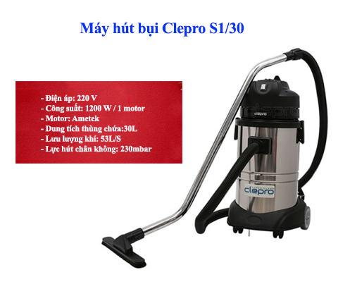 máy hút bụi Clepro S1/30