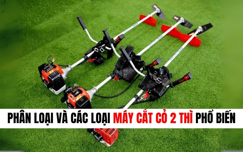 Phân loại và các loại máy cắt cỏ 2 thì phổ biến
