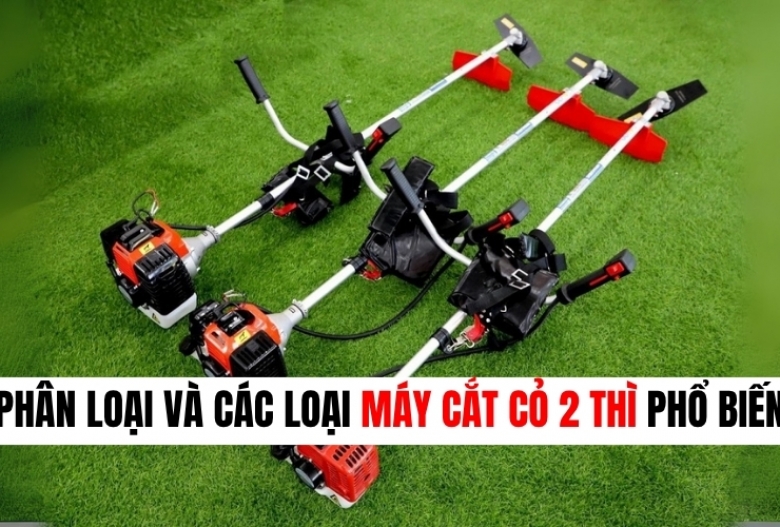 Phân loại và các loại máy cắt cỏ 2 thì phổ biến