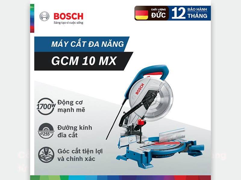 Máy cắt sắt đa năng Bosch GCM10MX 1700w