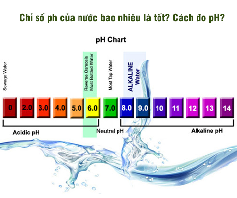 Chỉ số ph của nước bao nhiêu là tốt và  cách đo pH chuẩn xác