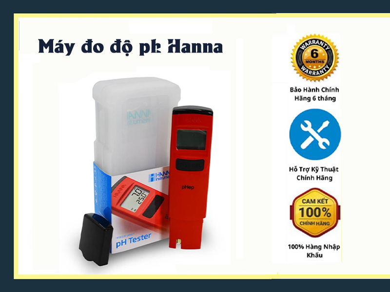 Siêu thị điện máy chính hãng Hải Minh cung cấp máy đo pH Hanna chính hãng