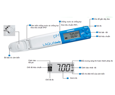 bút đo pH 11 thiết kế dễ sử dụng