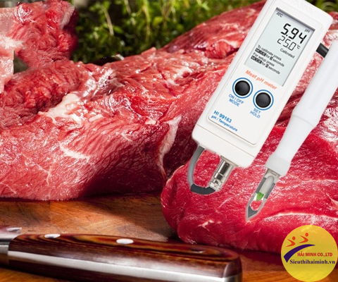 sử dụng máy đo ph kiểm tra chất lượng thịt