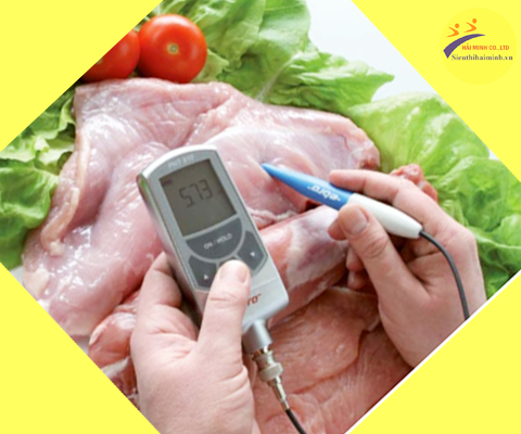 máy đo pH trong thực phẩm
