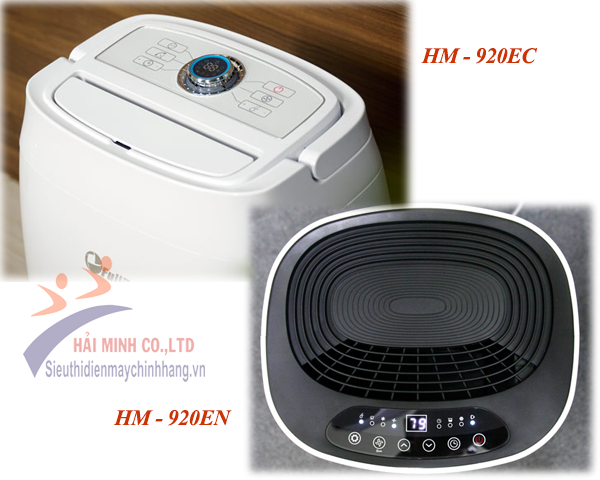 So sánh máy hút ẩm lọc không khí Fujie HM-920EN và HM-920EC