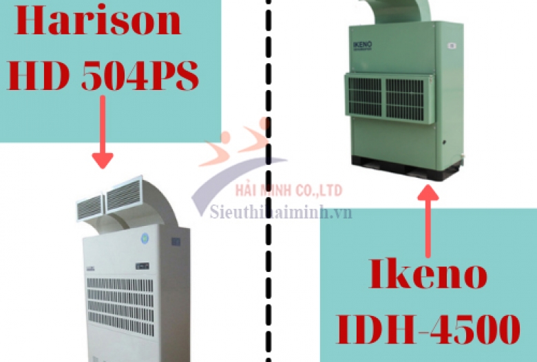 So sánh máy hút ẩm Harison HD-504PS và IKENO IDH-4500
