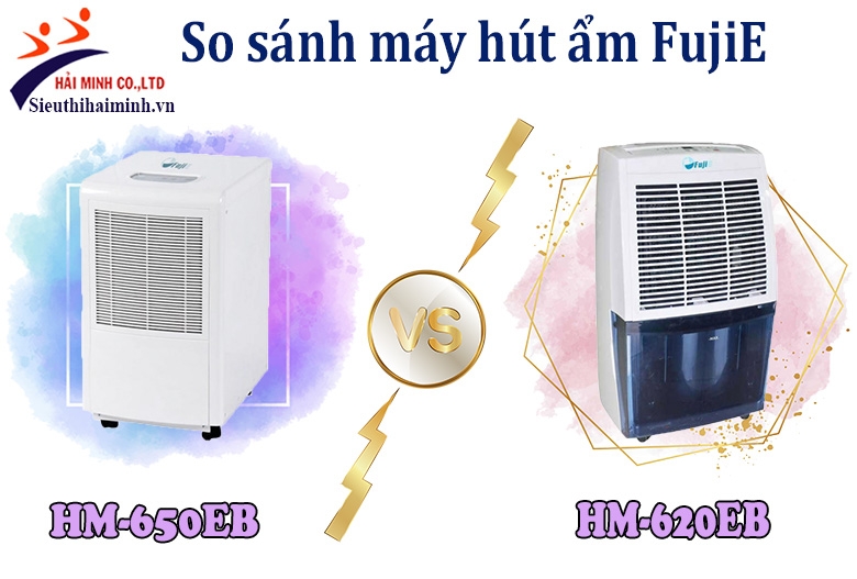 So sánh máy hút ẩm FujiE HM-620EB & HM-650EB
