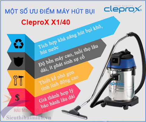 Máy Hút Bụi Công Nghiệp CleproX X1/40