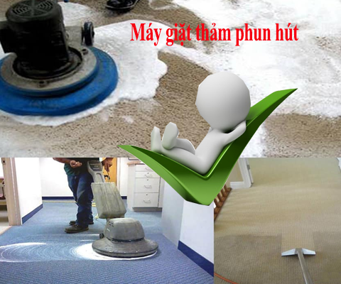 máy giặt thảm phun hút chất lượng