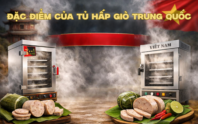 Đặc điểm của tủ hấp giò Trung Quốc